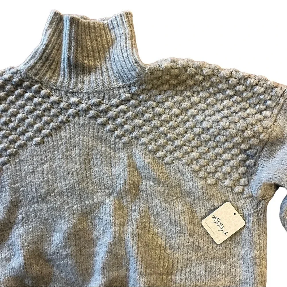 NWT Free People Bradley Pullover Sweater Grey Size XS